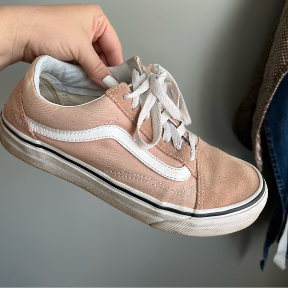 Peachy Pink Coloured Vans - Picture 2 of 7